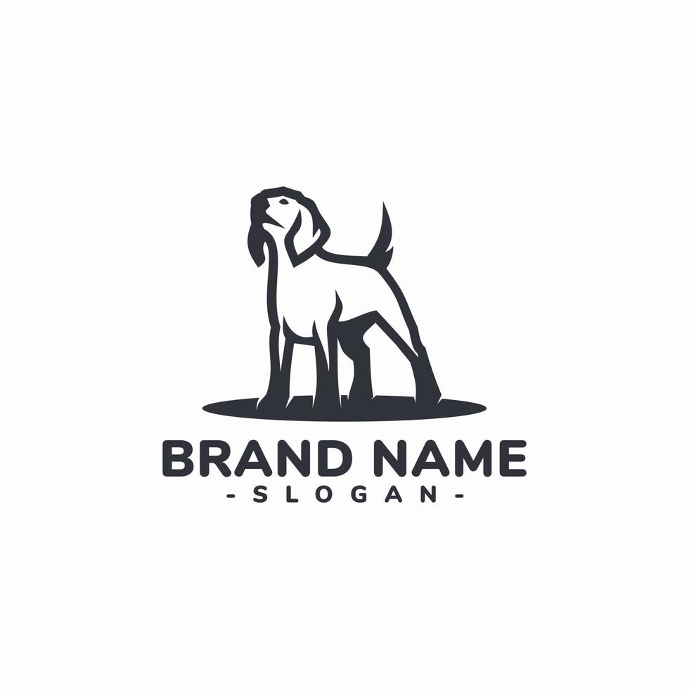 poco cane logo design vettore