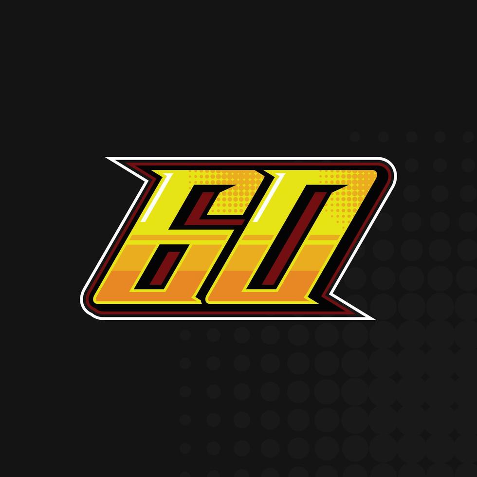 gara numero 60 logo design vettore