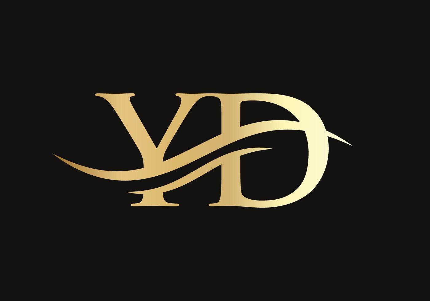 yd connesso logo per attività commerciale e azienda identità. creativo lettera yd logo vettore