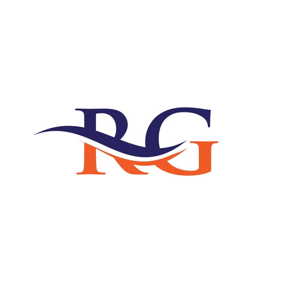 iniziale rg lettera logo design con moderno di tendenza. rg logo design. vettore