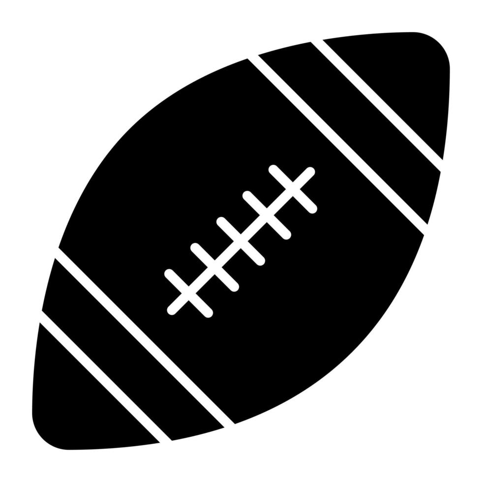 Rugby palla icona per premio uso, americano palla vettore