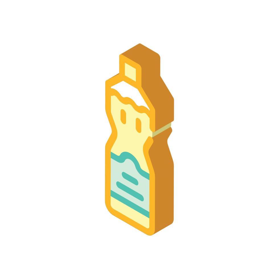 oliva olio bottiglia isometrico icona vettore illustrazione