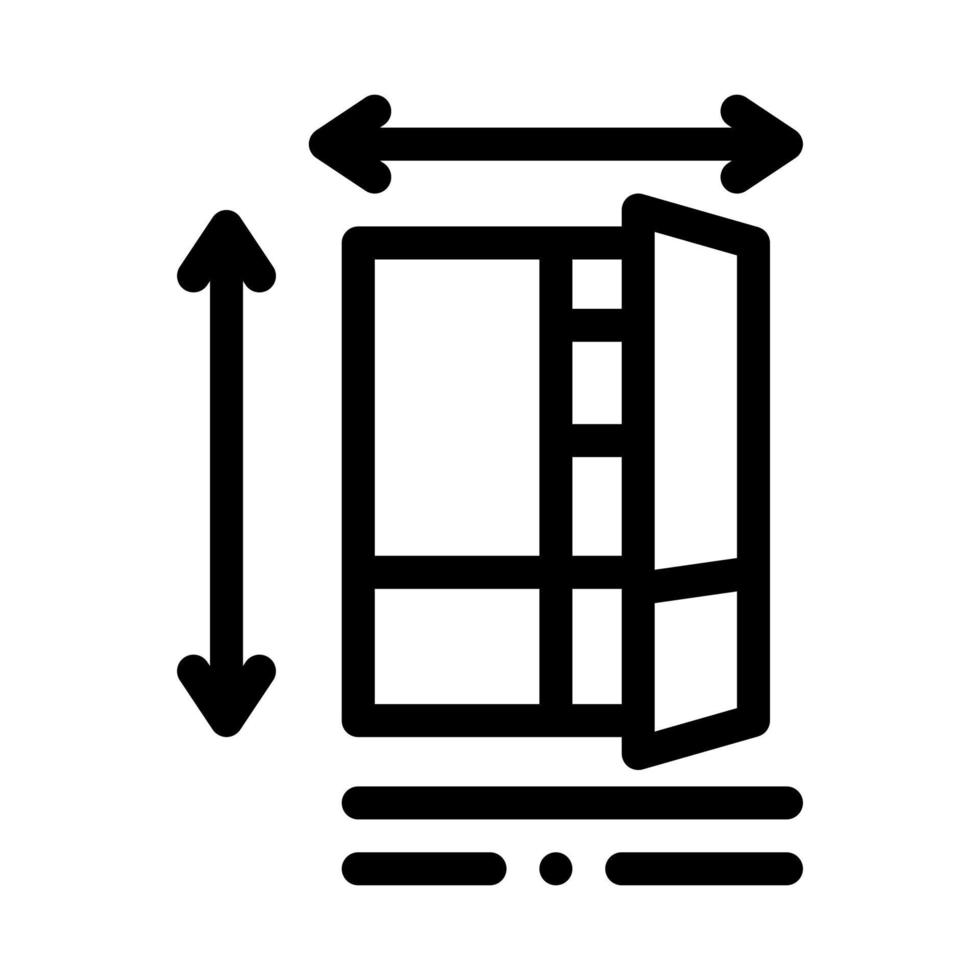 Consiglio dei ministri dimensione icona vettore schema illustrazione