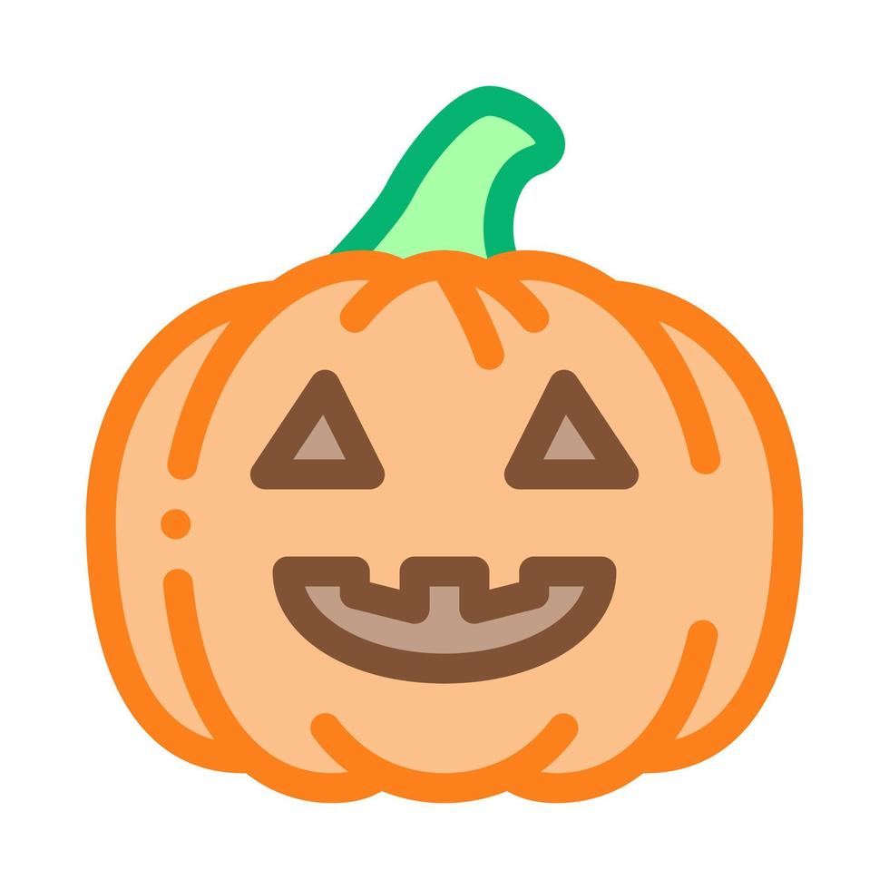 Halloween zucca icona vettore schema illustrazione