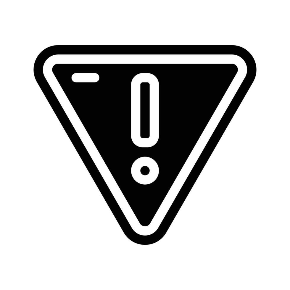 pericoloso Prodotto marchio glifo icona vettore illustrazione