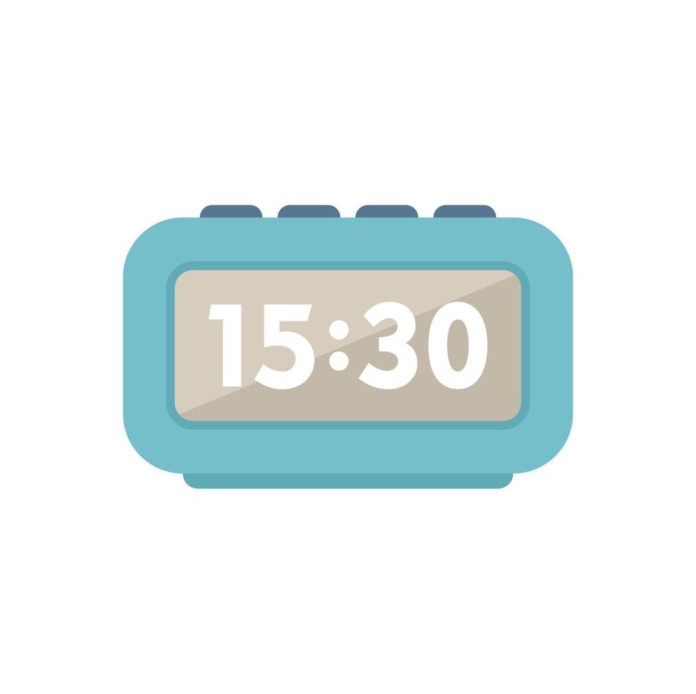 digitale allarme orologio icona piatto vettore. attività commerciale opera vettore