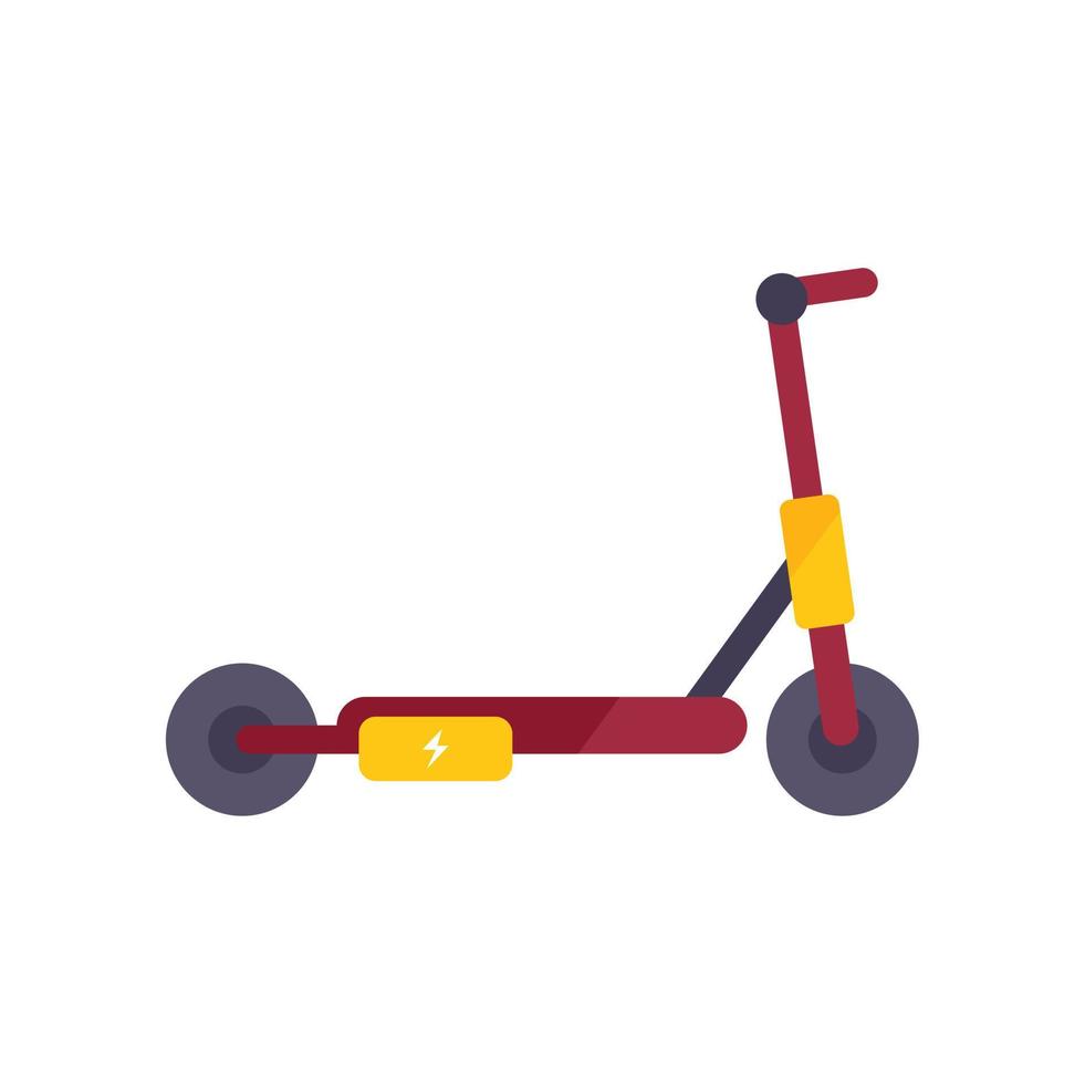 mobile elettrico scooter icona piatto vettore. calcio trasporto vettore