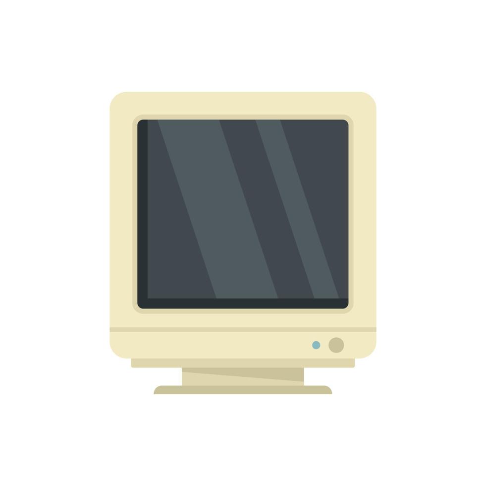 macintosh tenere sotto controllo icona piatto vettore. computer schermo vettore