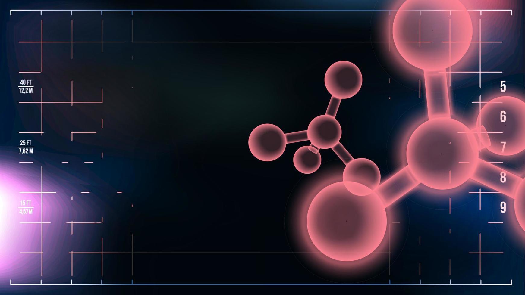 molecola sfondo vettore. chimica. moderno tecnologia. cellula o atomo. struttura. illustrazione vettore