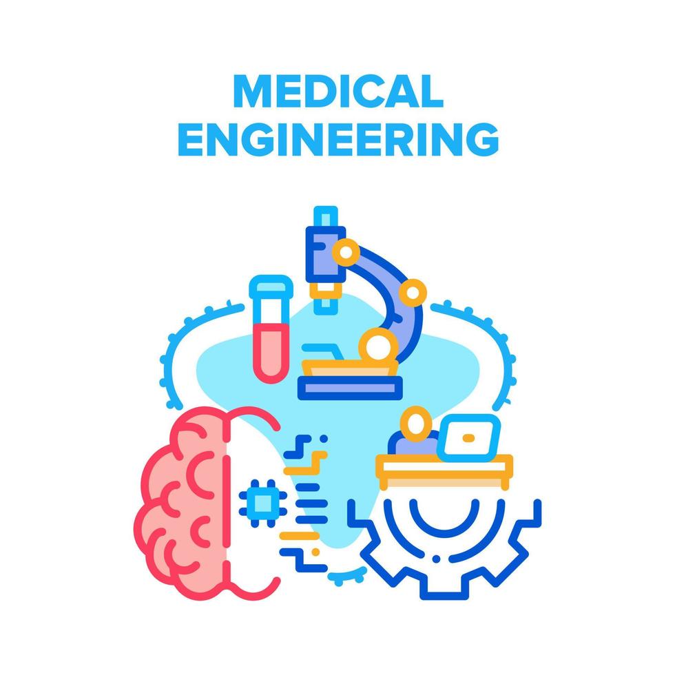 medico ingegneria processi vettore concetto colore