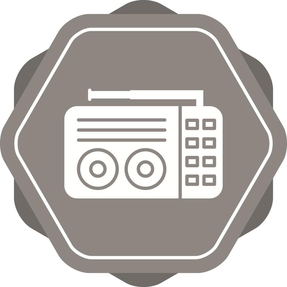 vecchio Radio vettore icona