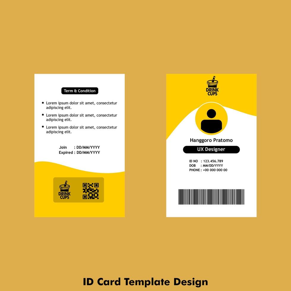 id carta design concetto vettore