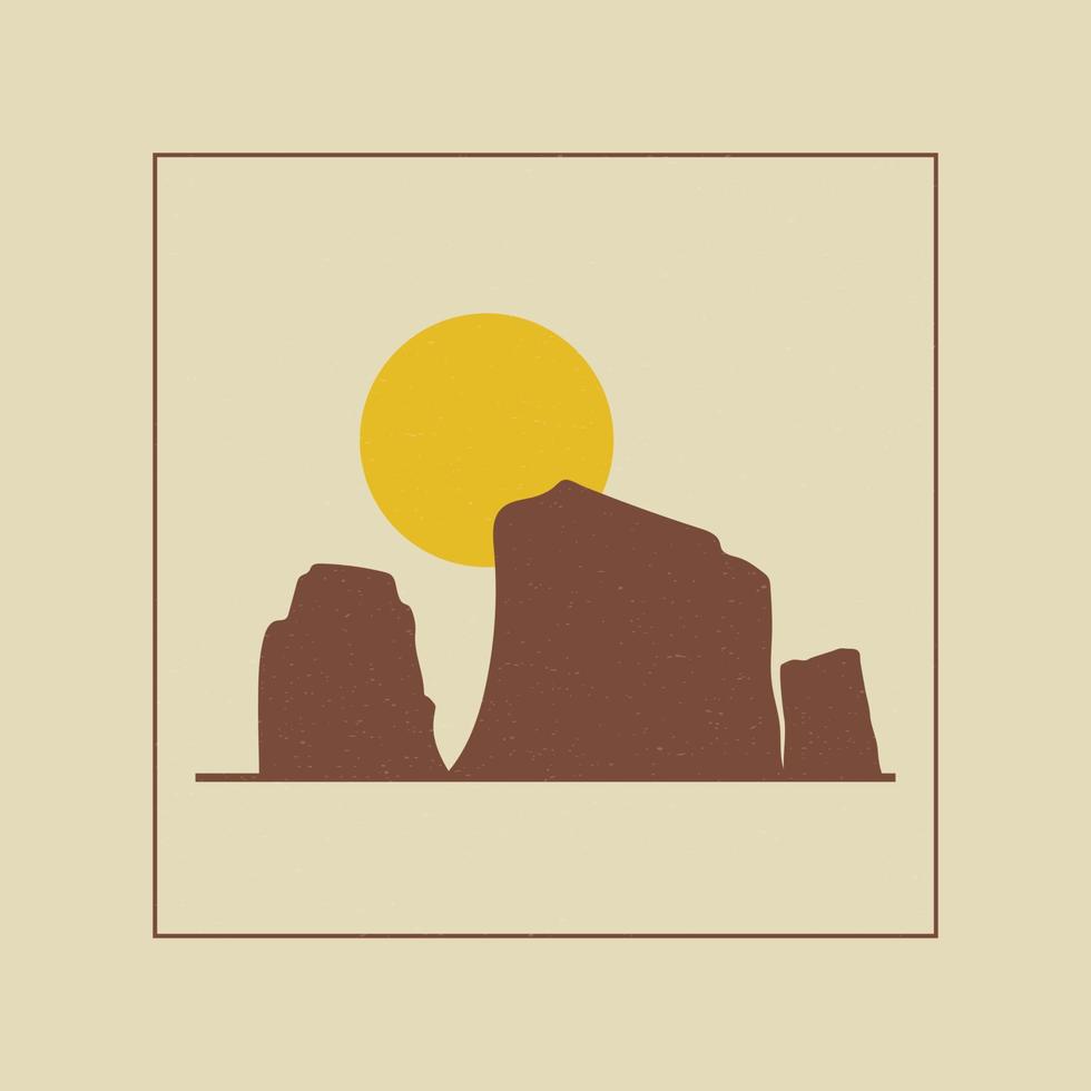 mille dollari canyon nazionale parco nel Arizona piazza illustrazione. piatto cartone animato stile storico vista vettore illustrazione. mondo vacanza viaggio giro turistico