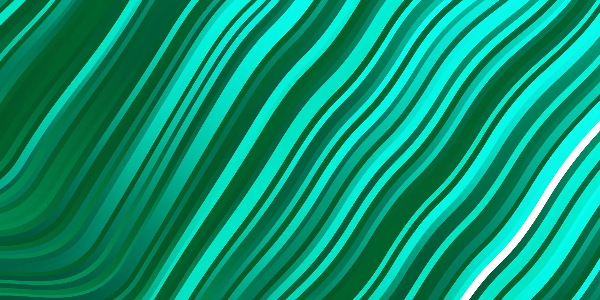 sfondo vettoriale verde chiaro con linee curve