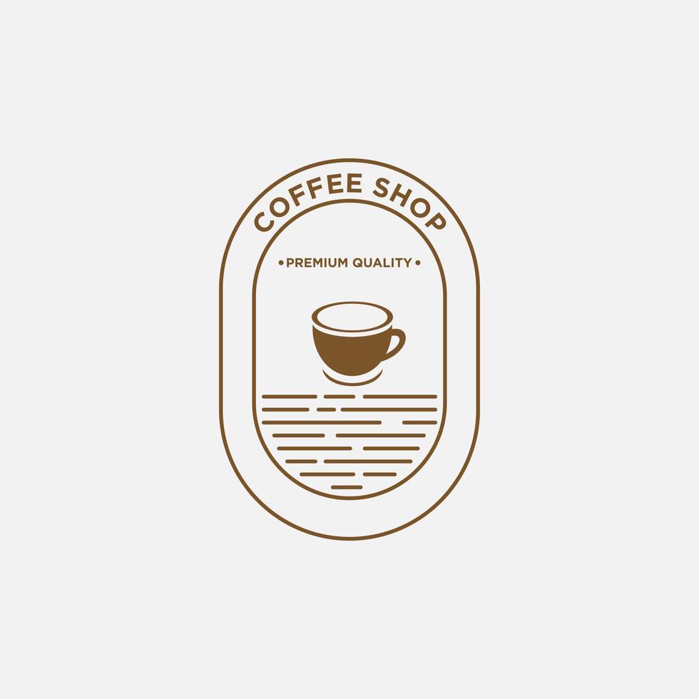 caffè Vintage ▾ logo vettore, bar marca identità, caffè logo ispirazione vettore
