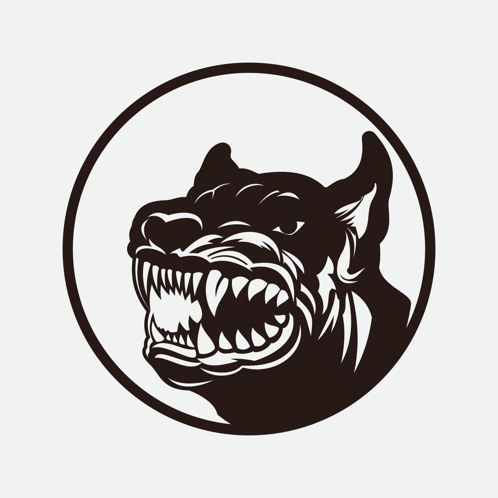 cane vettore illustrazione design icona logo