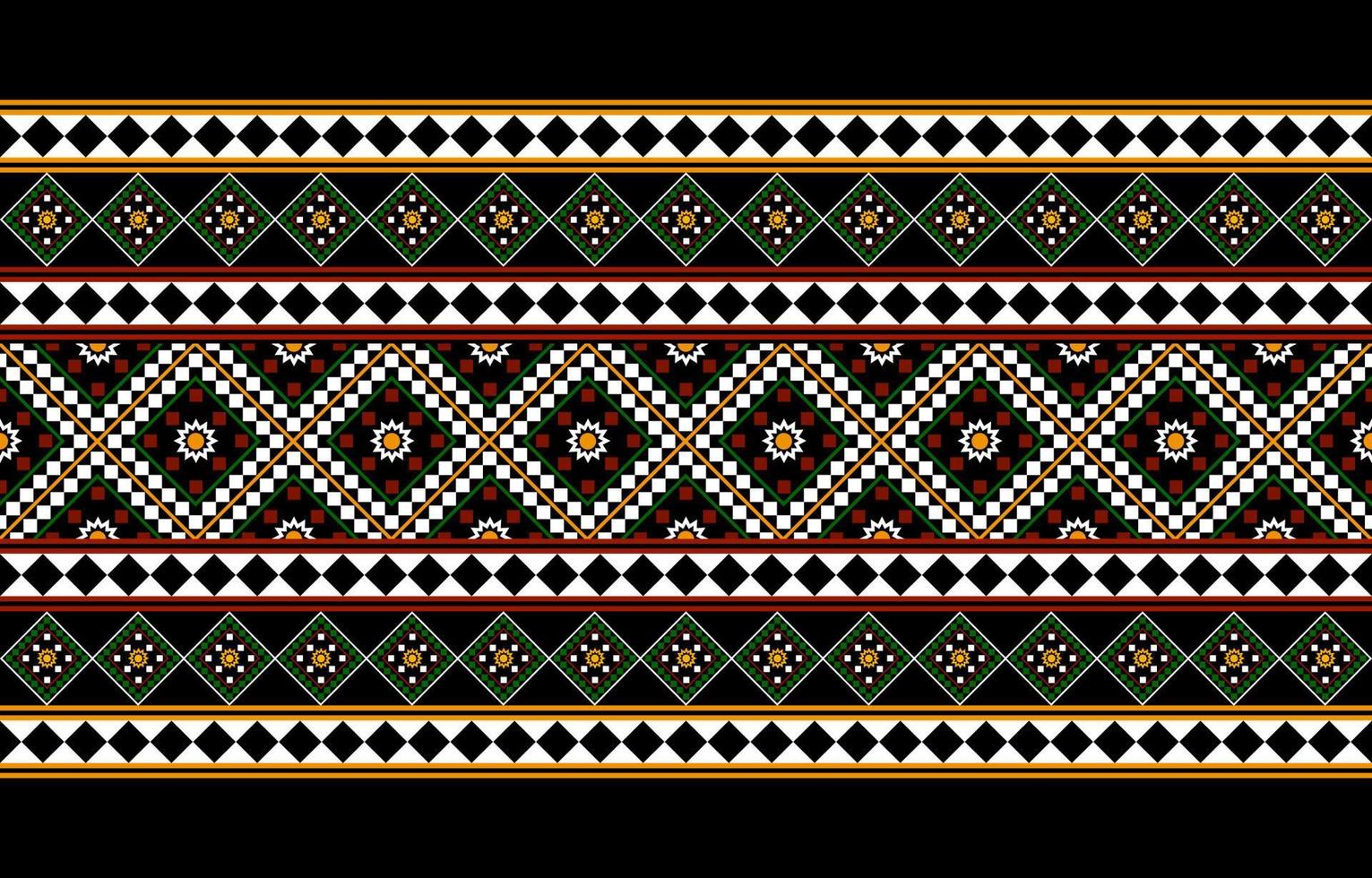 geometrico etnico orientale senza soluzione di continuità modello tradizionale design per sfondo, tappeto, sfondo, vestiario, avvolgere, batik, tessuto, vettore, illustrazione, ricamo stile. vettore