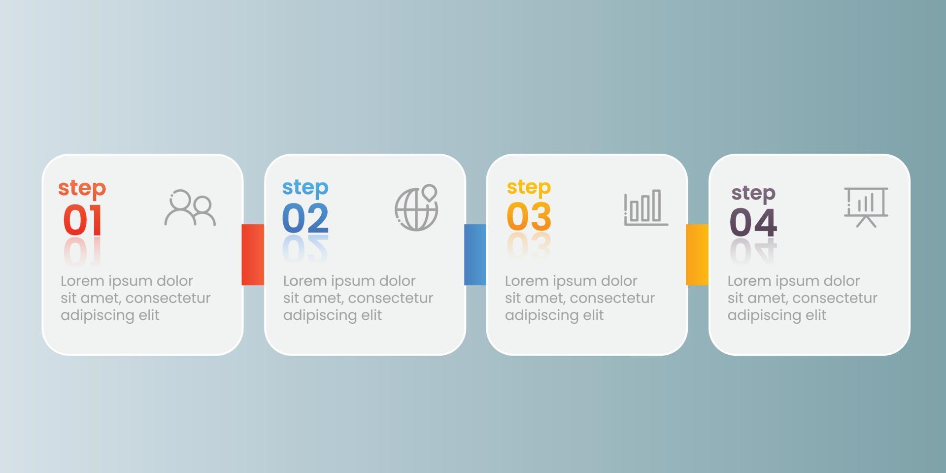 sequenza temporale passaggi attività commerciale Infografica modello vettore