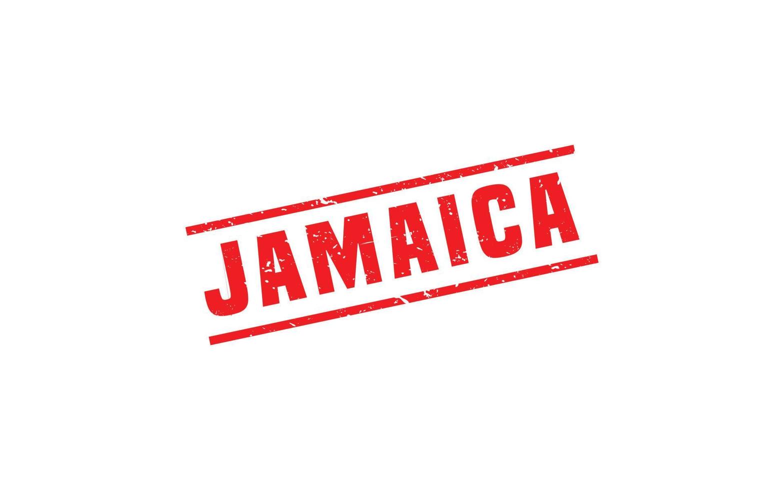 Giamaica francobollo gomma da cancellare con grunge stile su bianca sfondo vettore