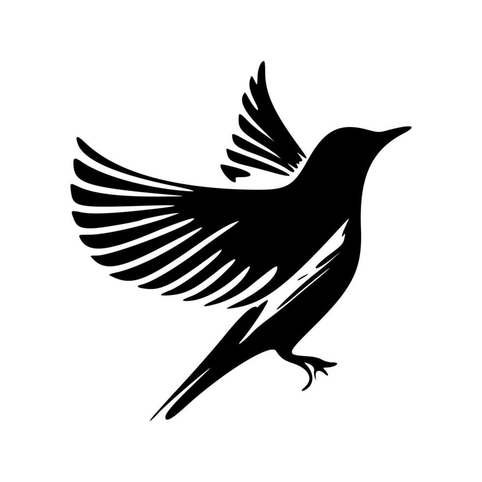 attraente uccello logo. bene per stampe. vettore