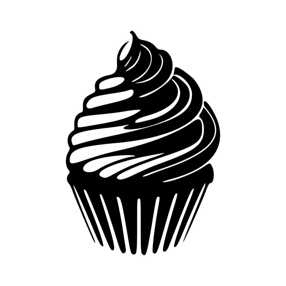 attraente torta logo. ideale per panetterie, Pasticcino negozi e qualunque attività commerciale relazionato per dolci e dolci. vettore