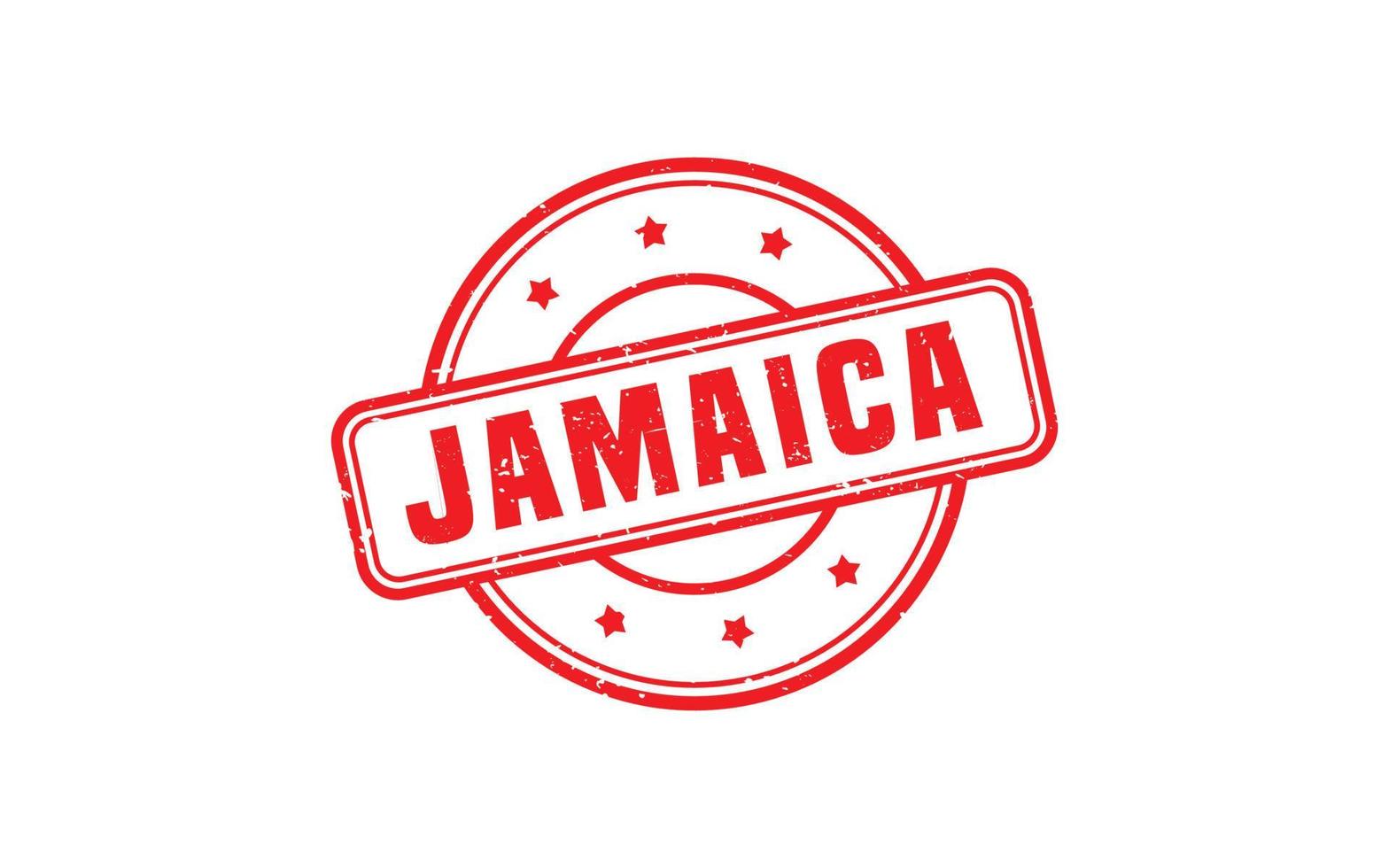 Giamaica francobollo gomma da cancellare con grunge stile su bianca sfondo vettore