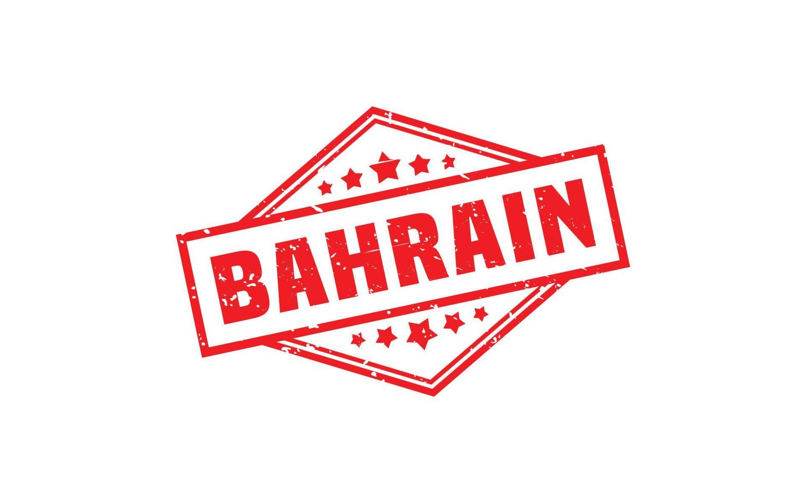 bahrain francobollo gomma da cancellare con grunge stile su bianca sfondo vettore