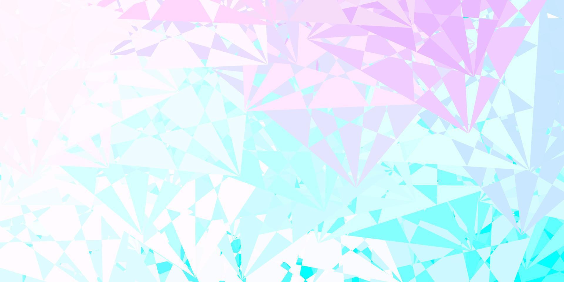 trama vettoriale rosa chiaro, blu con forme di memphis.