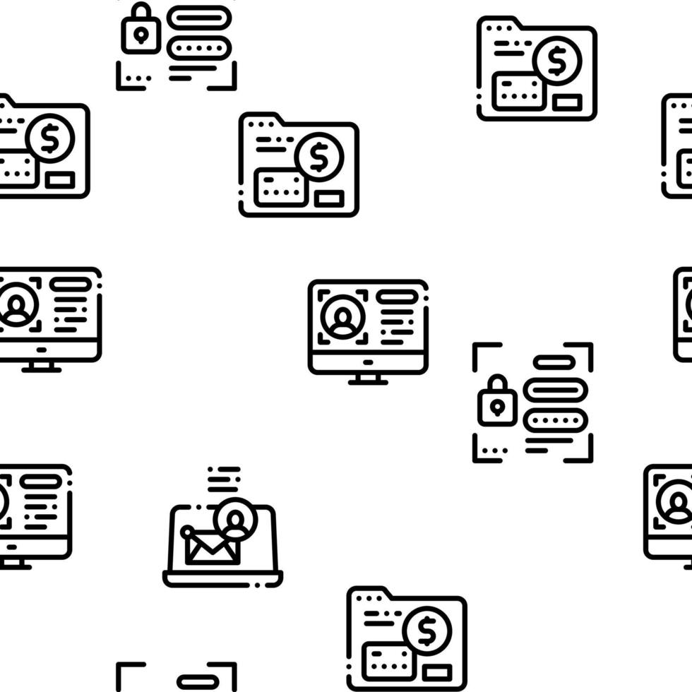 digitale identità utente senza soluzione di continuità modello vettore