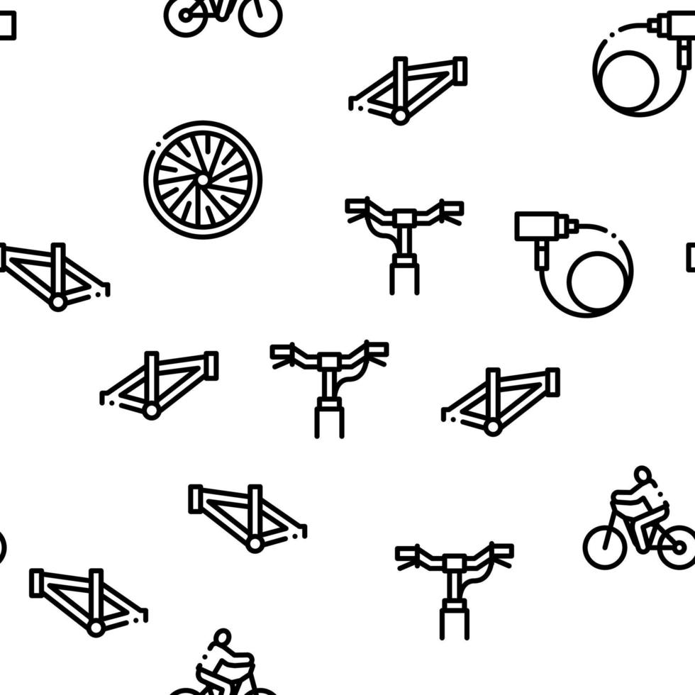 bicicletta bicicletta dettagli senza soluzione di continuità modello vettore