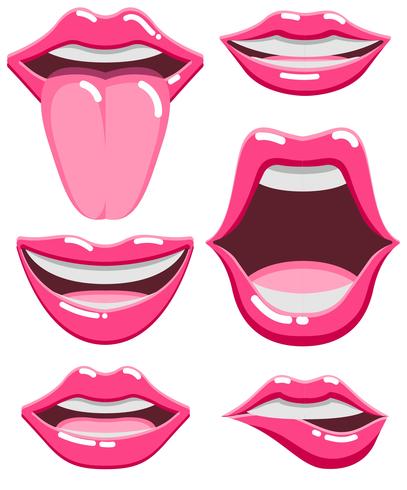 Vector Set di bocche