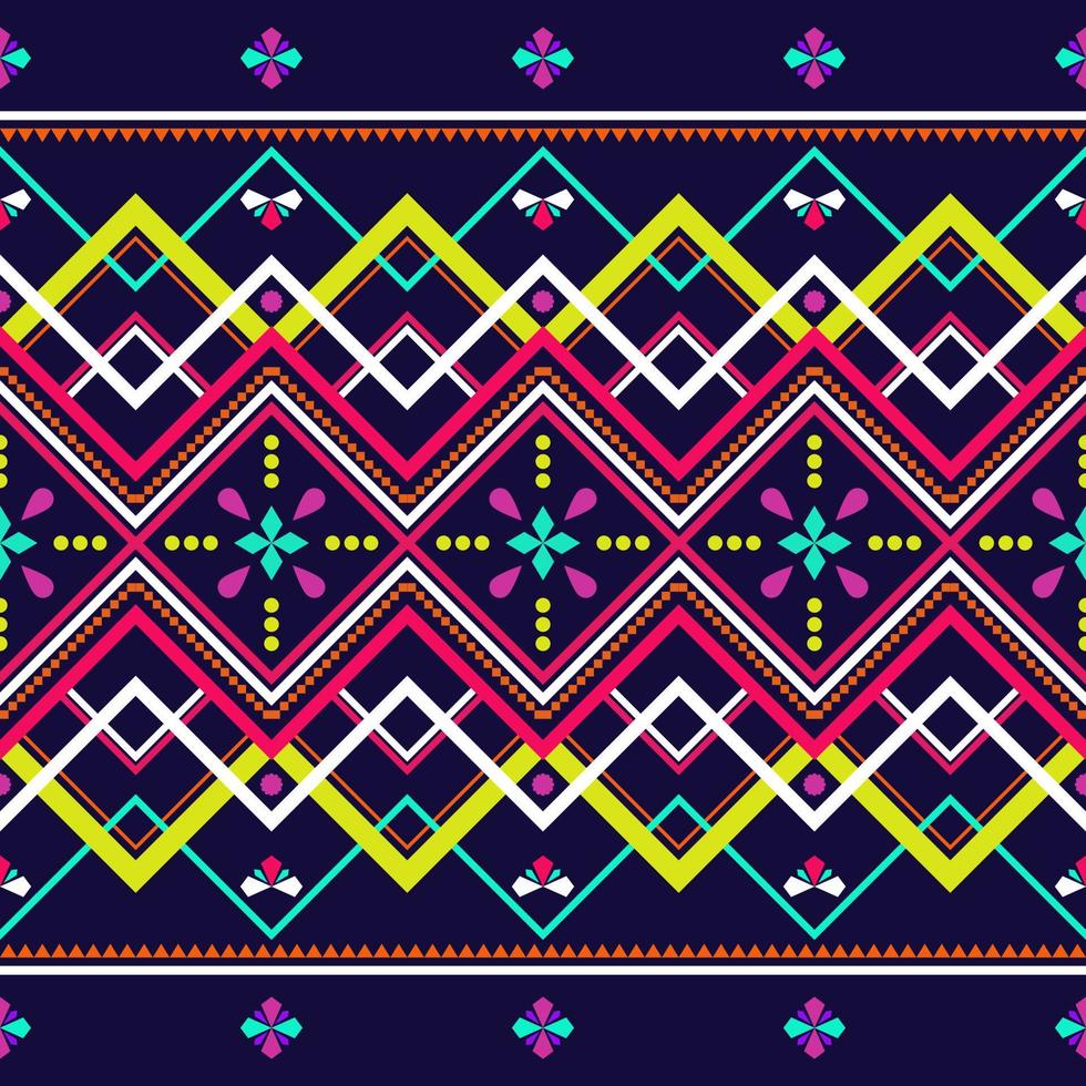 astratto etnico geometrico modello design per sfondo o sfondo. etnico geometrico Stampa modello design azteco ripetendo sfondo struttura per tessuto, stoffa disegno, avvolgere, moda elementi. vettore