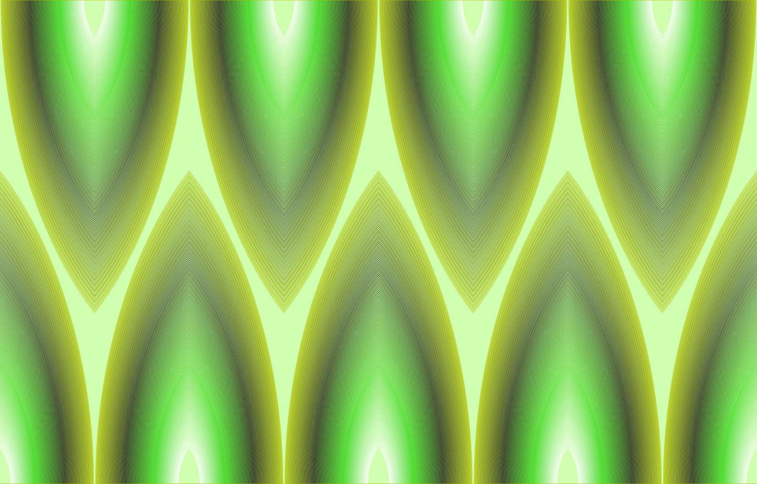 colorato ondulato a strisce senza soluzione di continuità modello. neon luminosa verde raggiante illustrazione. astratto geometrico onda riflessivo verde aura vettore sfondo.