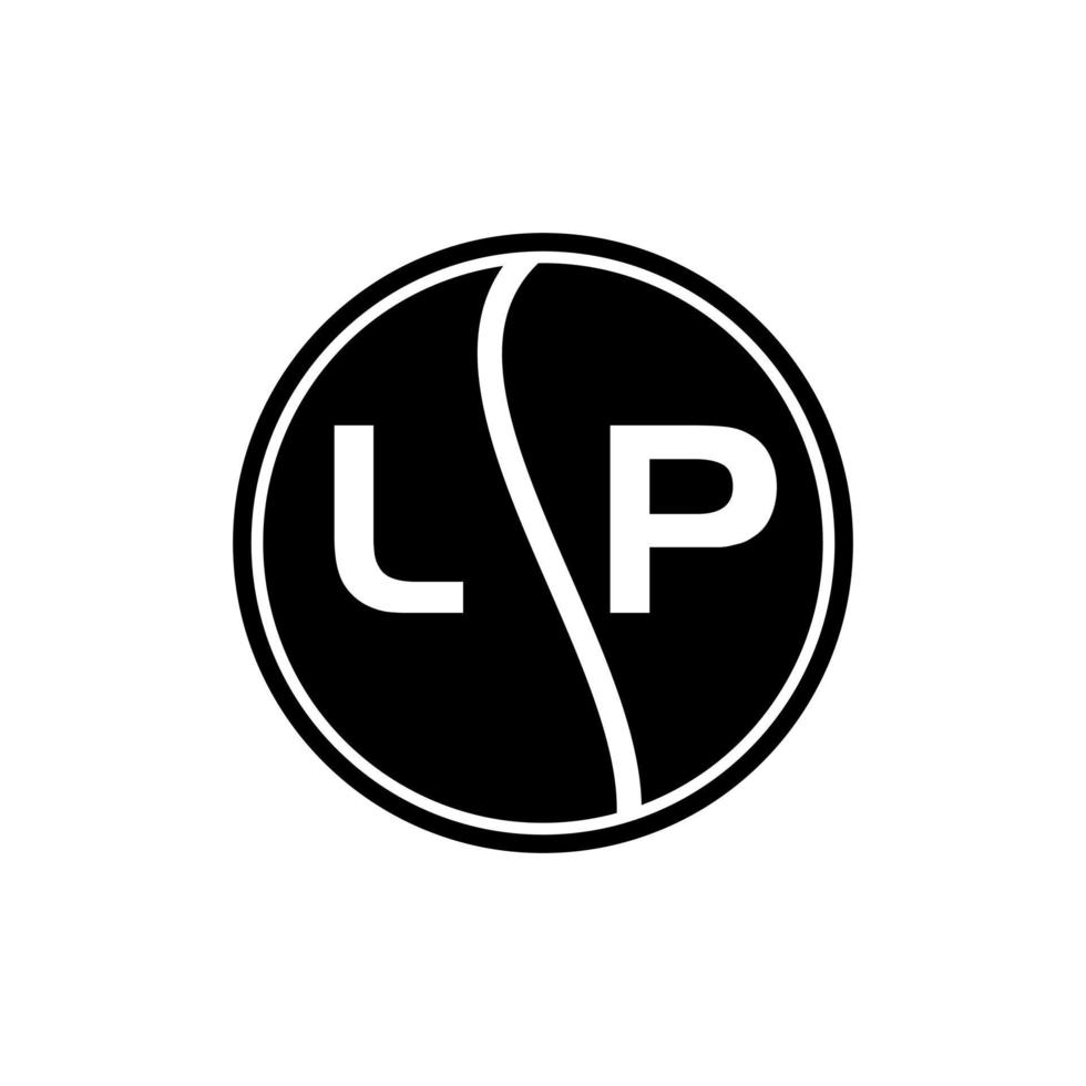 lp lettera logo design.lp creativo iniziale lp lettera logo design . lp creativo iniziali lettera logo concetto. vettore