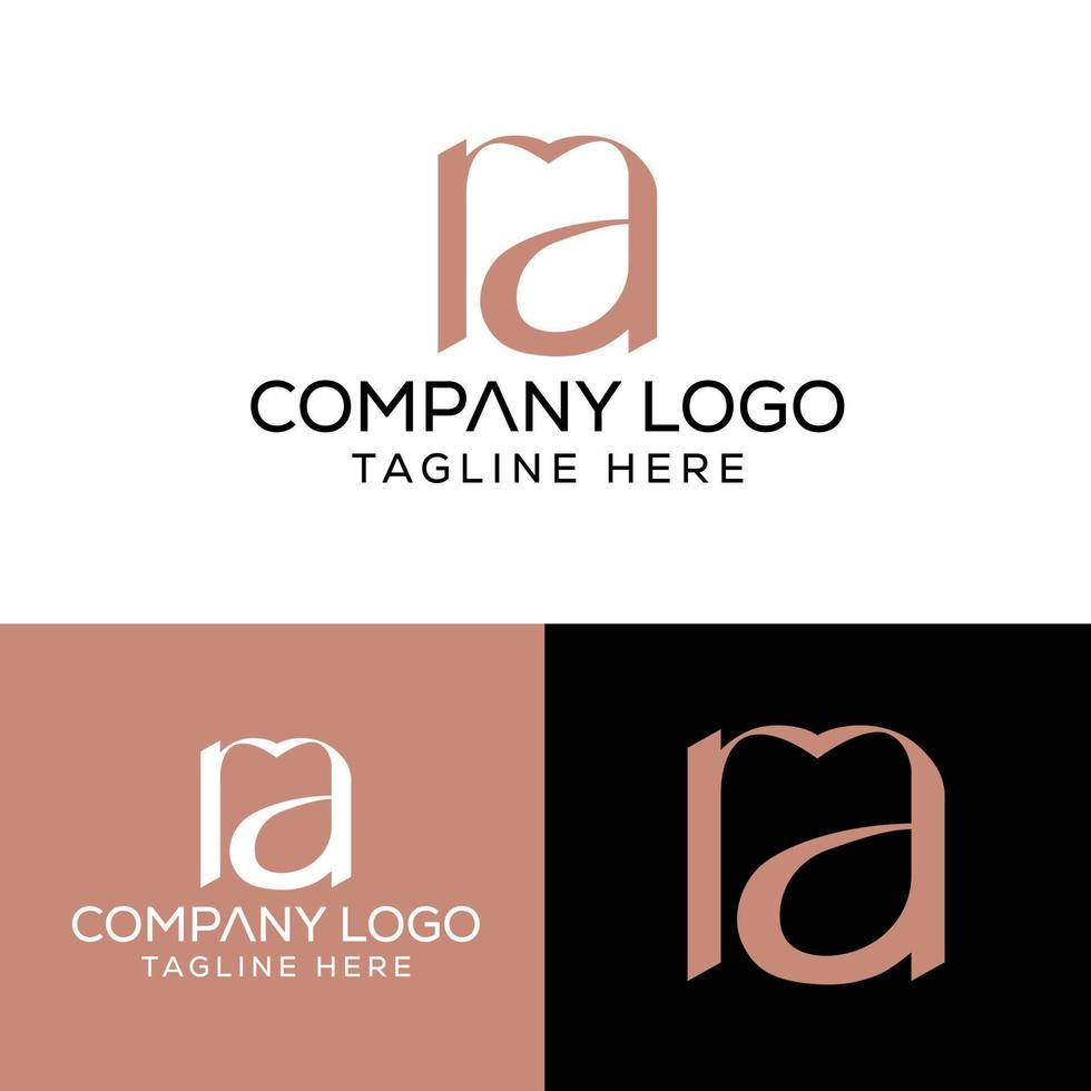 iniziale lettera RA logo design monogramma creativo moderno cartello simbolo icona vettore