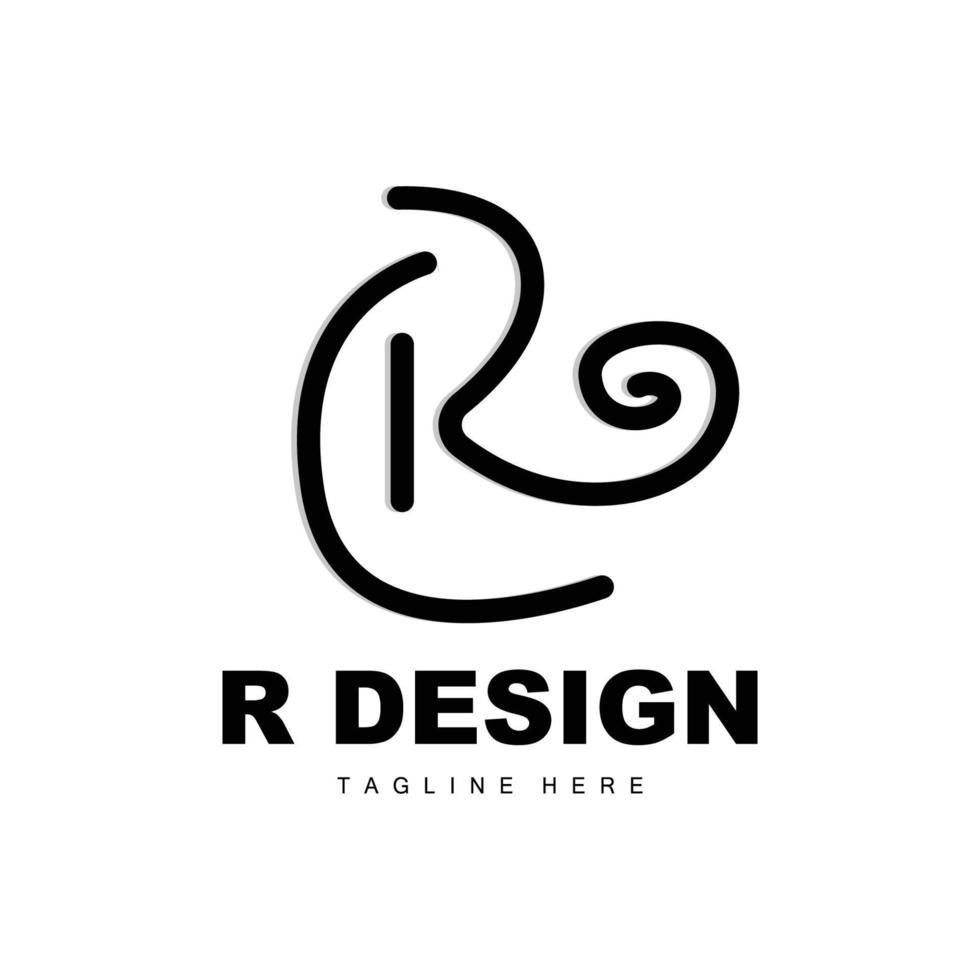 r lettera logo, alfabeto vettore, iniziale r Prodotto marca logotipo design vettore