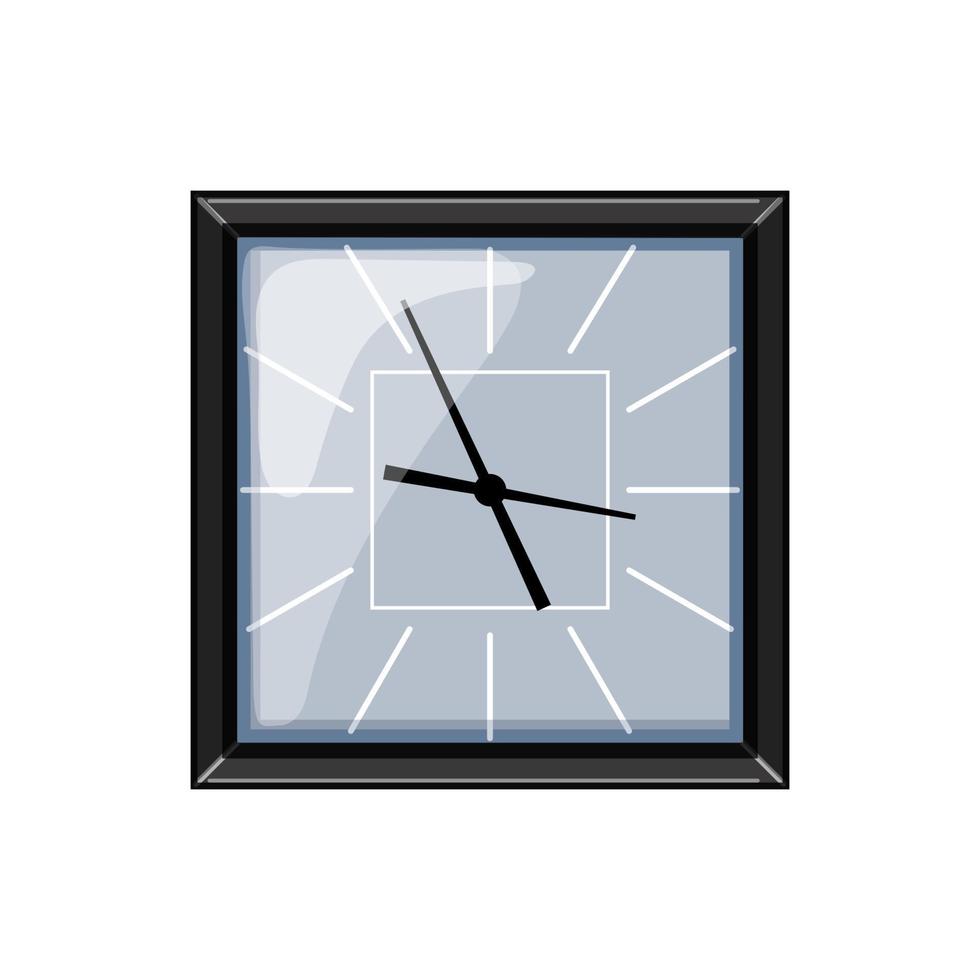 ora parete orologio cartone animato vettore illustrazione