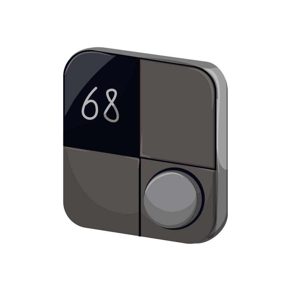 casa inteligente termostato cartone animato vettore illustrazione