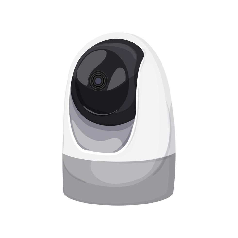 video sicurezza telecamera cctv cartone animato vettore illustrazione