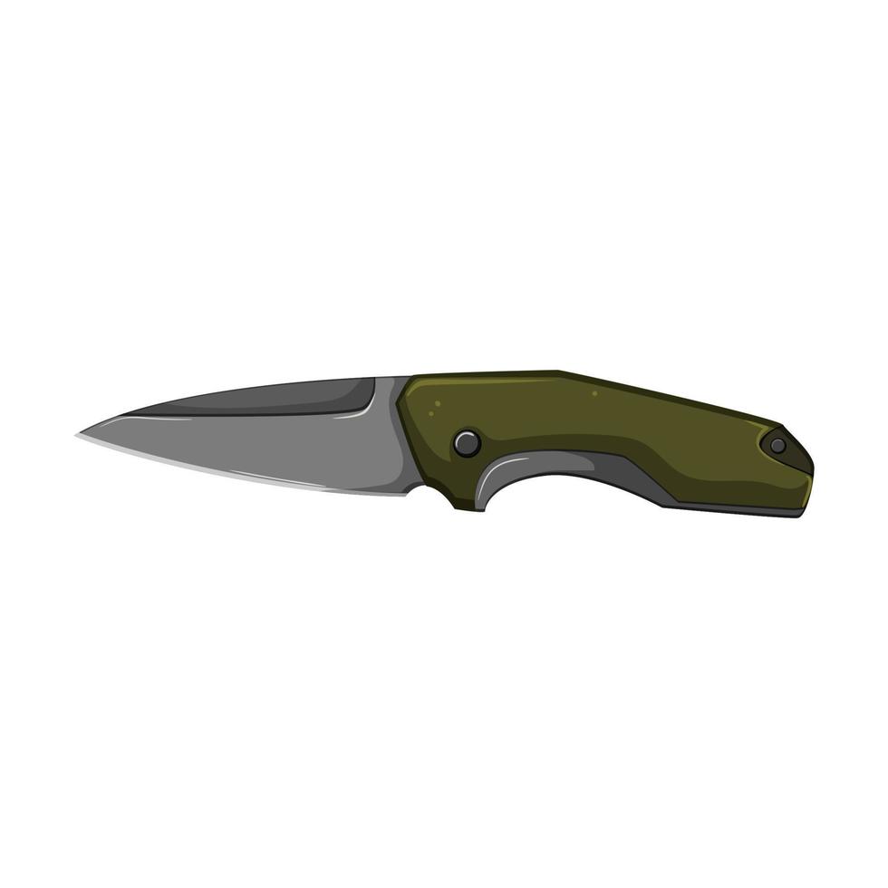 esercito militare coltello cartone animato vettore illustrazione