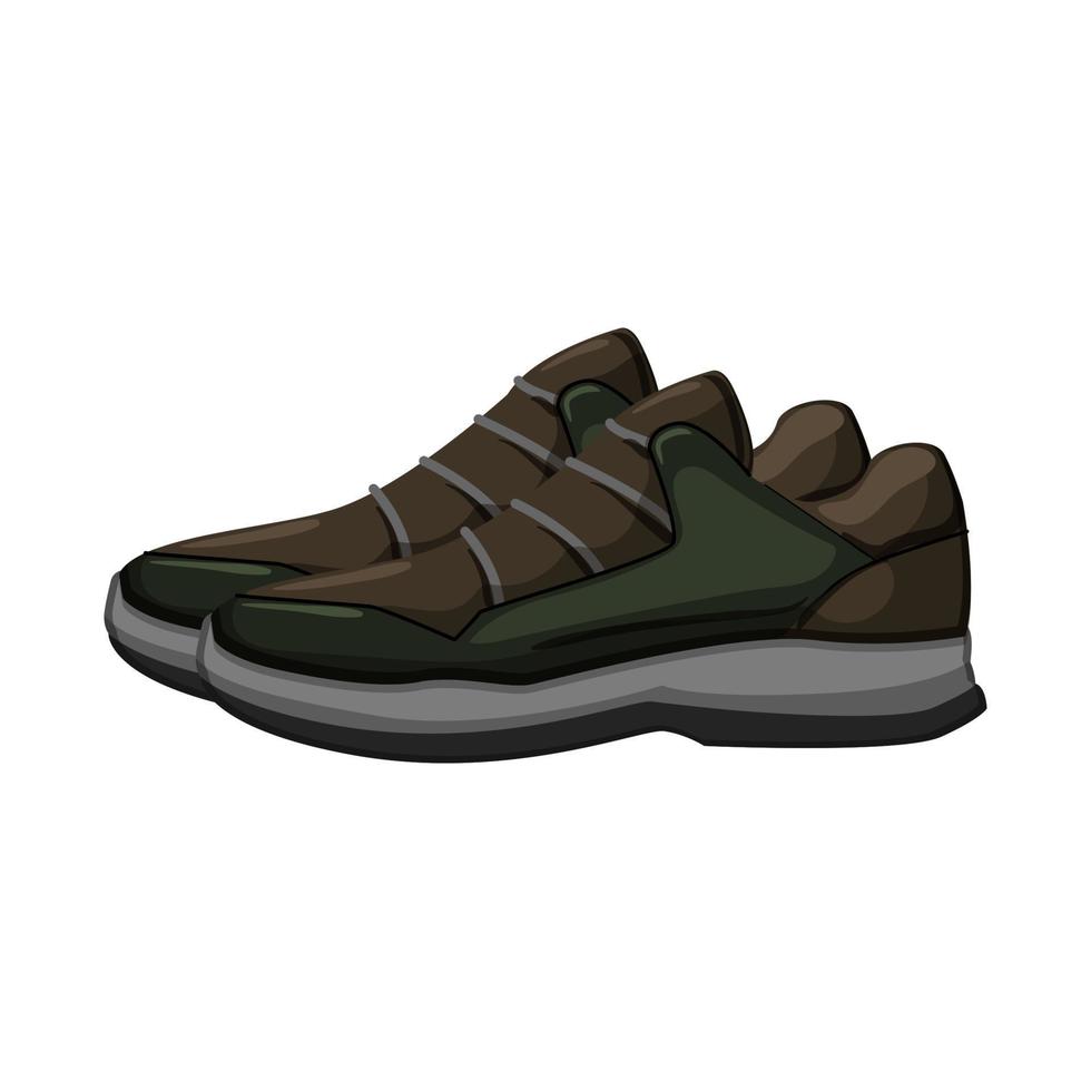 calzature uomo scarpe cartone animato vettore illustrazione