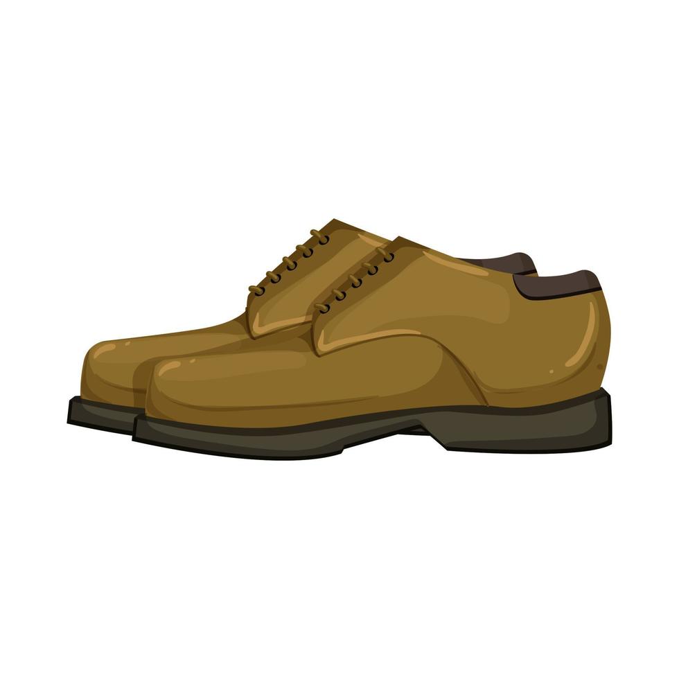 elegante uomo scarpe cartone animato vettore illustrazione