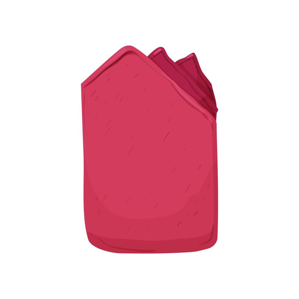 piegato fazzoletto asciugamano colore icona vettore illustrazione