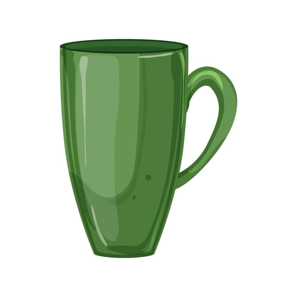 caffè tazza ceramica cartone animato vettore illustrazione