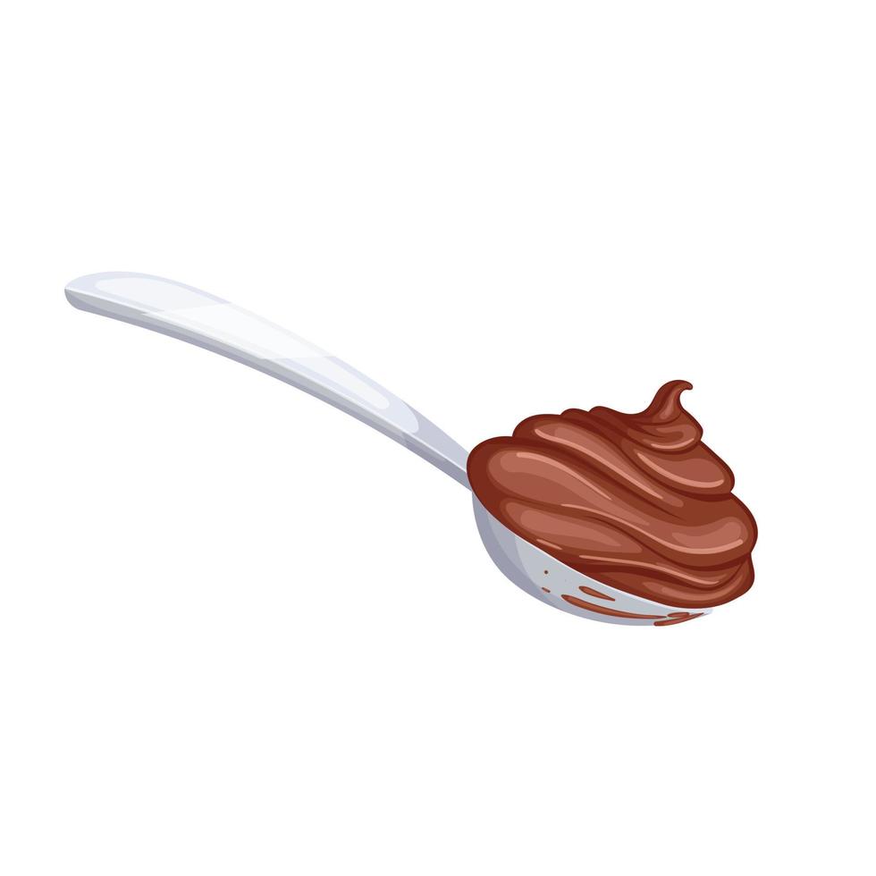 cioccolato incolla spash cartone animato vettore illustrazione