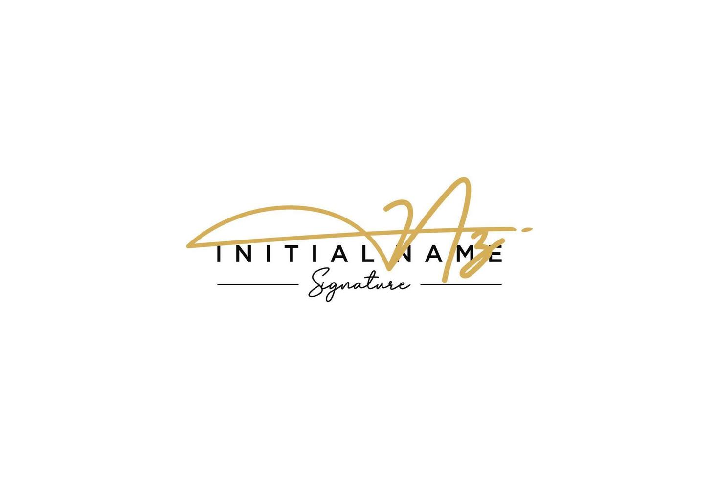 iniziale nz firma logo modello vettore. mano disegnato calligrafia lettering vettore illustrazione.