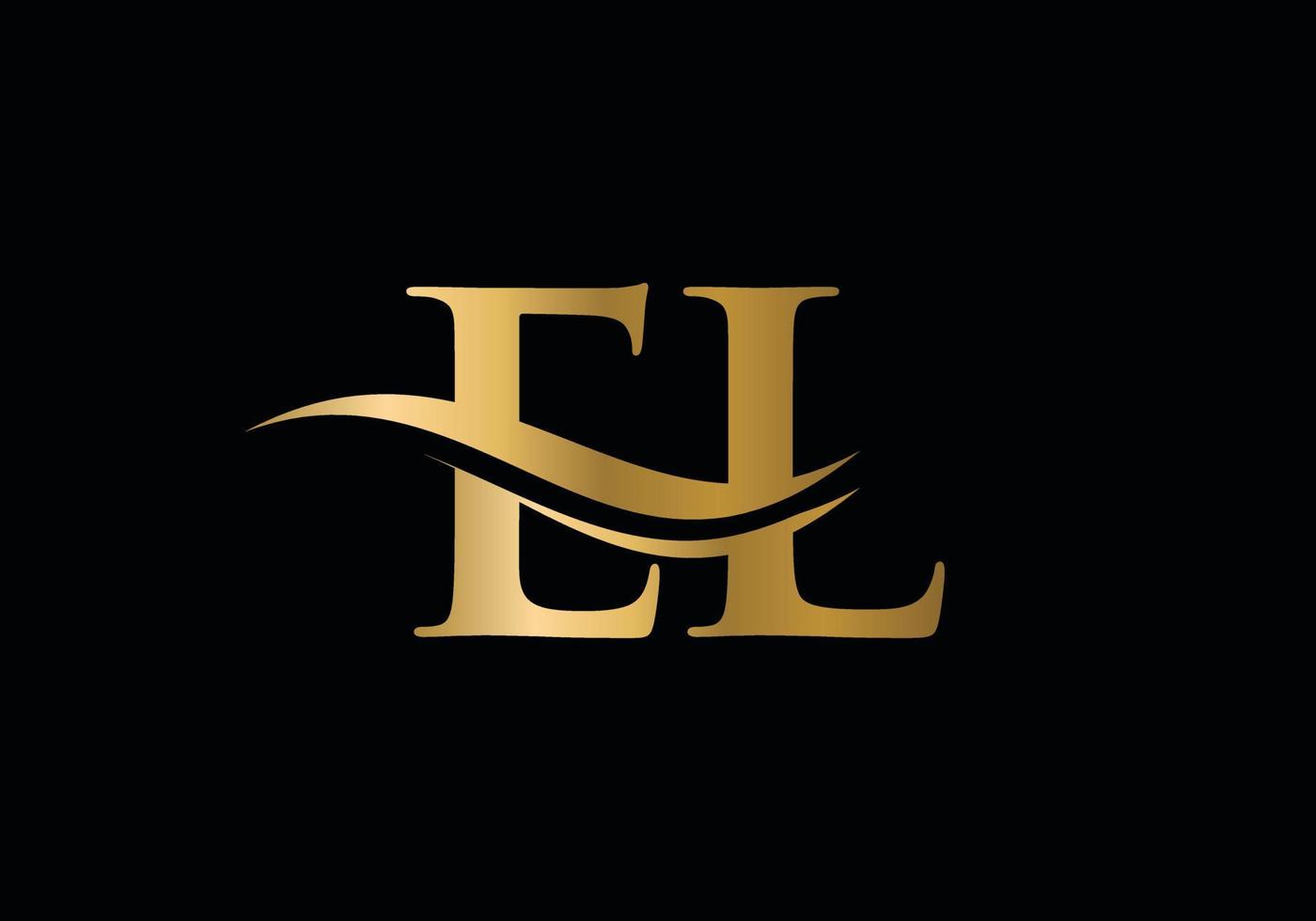 creativo EL lettera con lusso concetto. moderno EL logo design per attività commerciale e azienda identità vettore