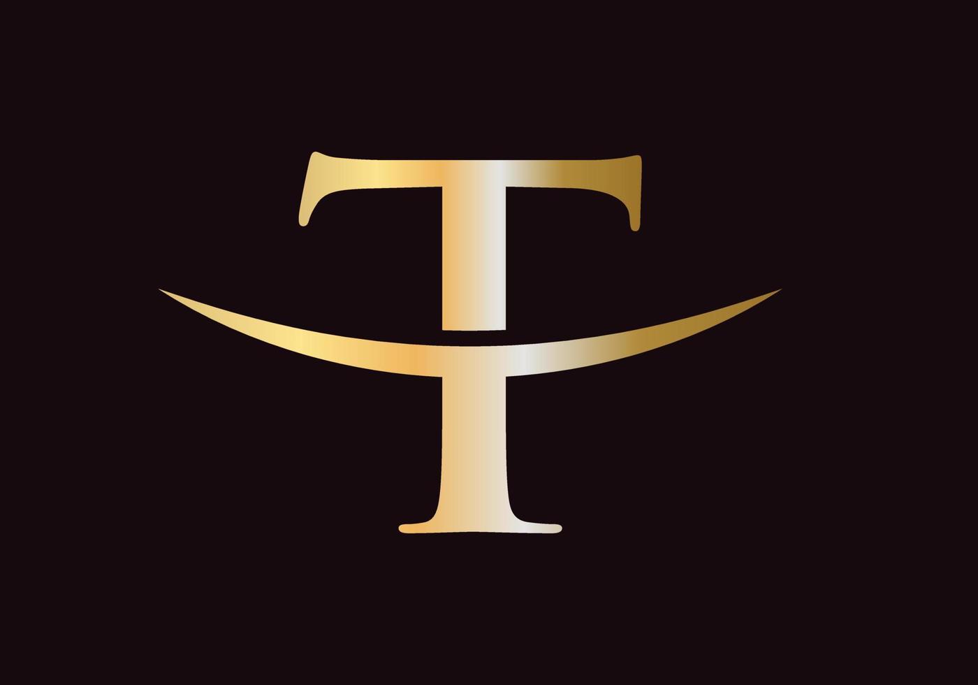 lettera t logo design per attività commerciale e azienda identità vettore