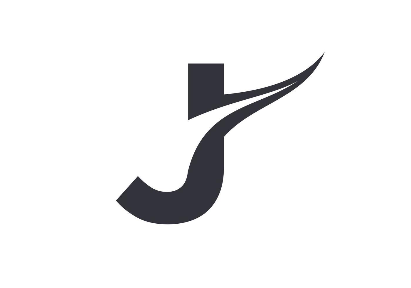 iniziale lettera j logo moderno attività commerciale tipografia vettore modello