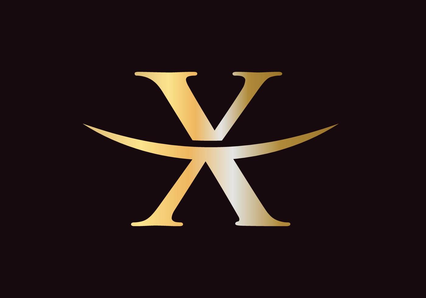 lettera X logo design per attività commerciale e azienda identità vettore